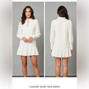 Ladaire Josie Silk Dress in White
